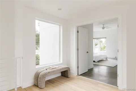 a spacious bathroom with a bathtub and a shower