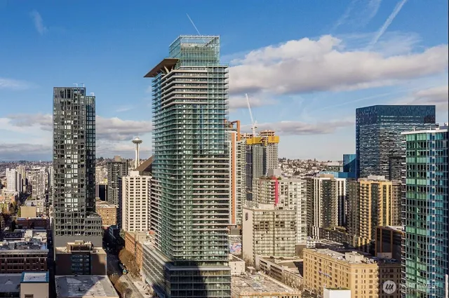 a front view of a building