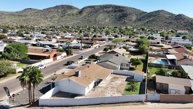 an aerial view of a city