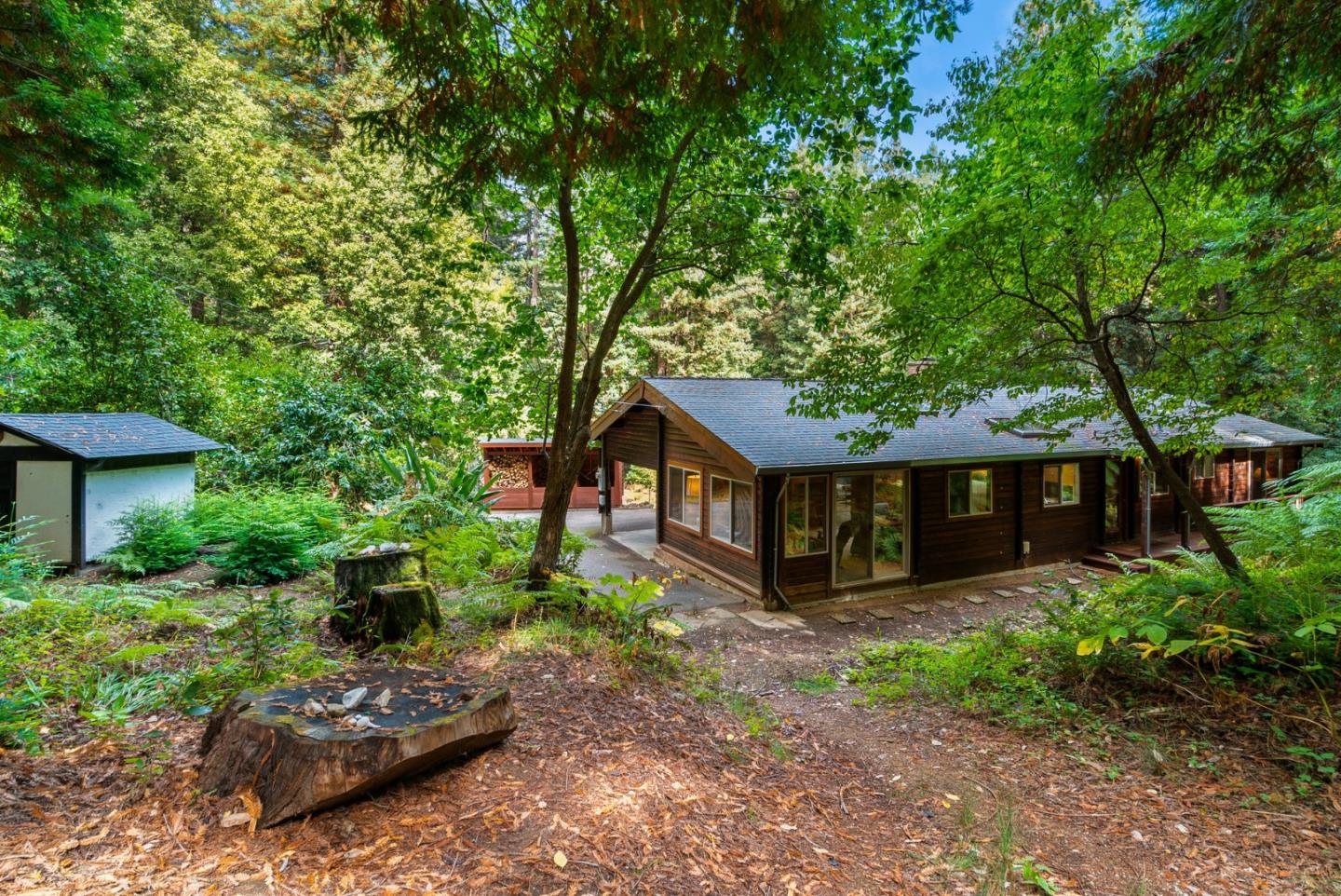 605 Waldeberg Road Ben Lomond, CA 95005 - Photo 2 of 45 a view of a house with a yard