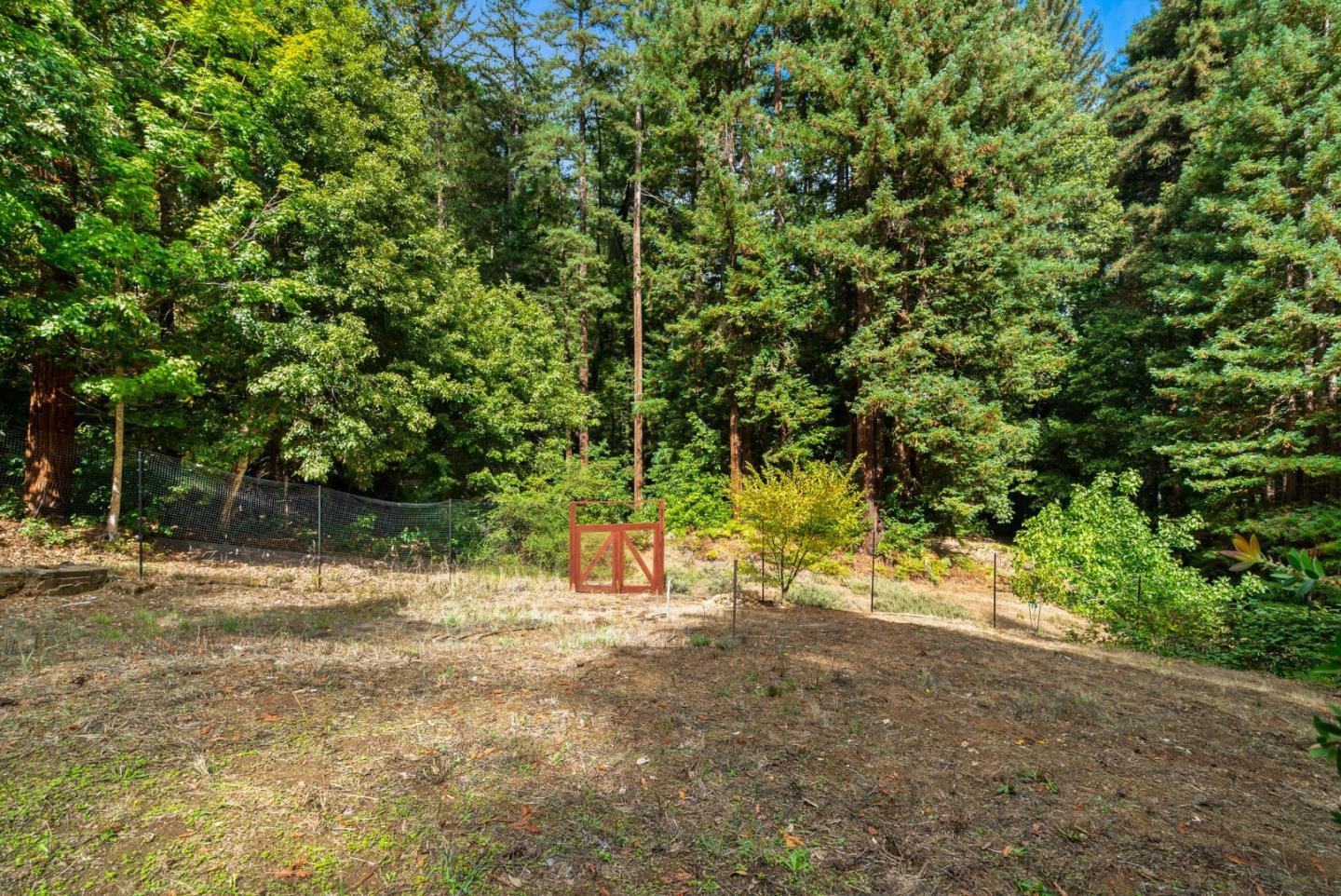 605 Waldeberg Road Ben Lomond, CA 95005 - Photo 34 of 45 a view of yard with green space and trees in the background