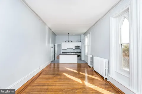 a view of a bedroom from window