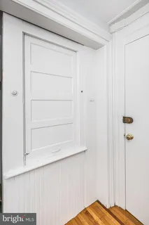 a view of wooden closet