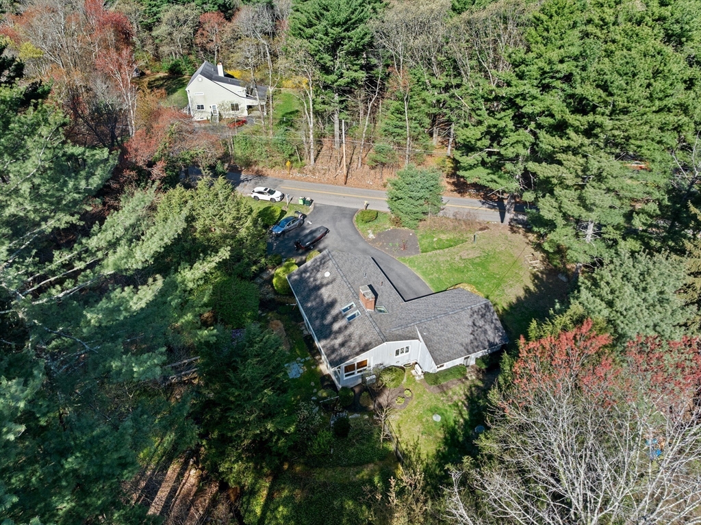 27 Everett Street Norfolk, MA 02056 - Photo 36 of 37 an aerial view of residential house with outdoor space and trees all around