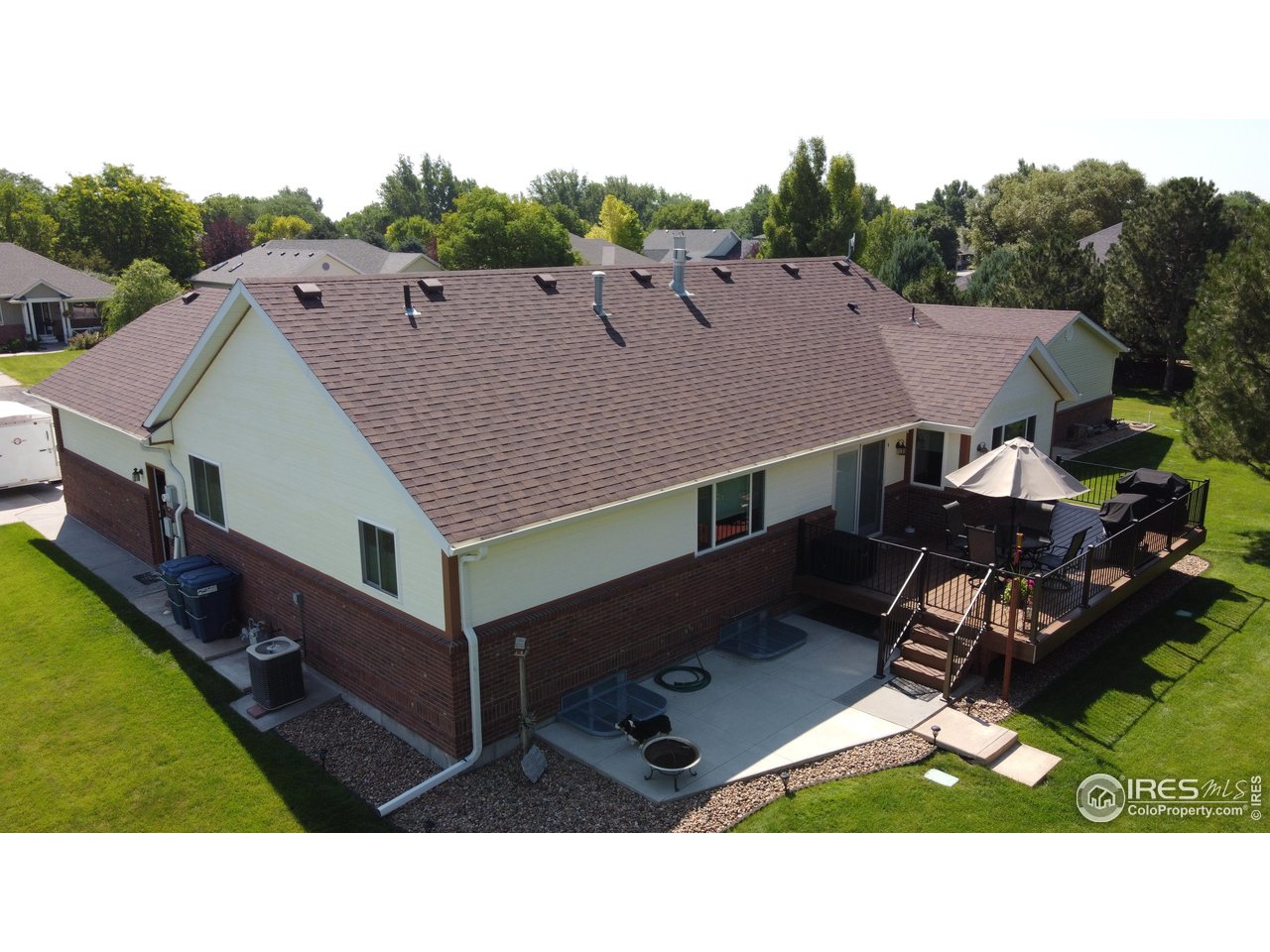 14363 Dakota Road Sterling, CO 80751 - Photo 36 of 40 a aerial view of a house with a garden