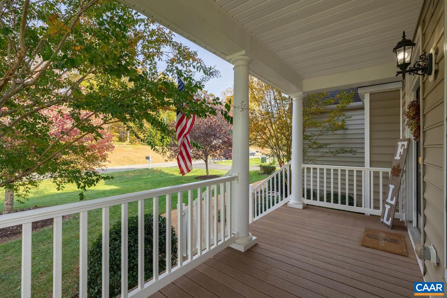 97 Wexford Ridge Road Ruckersville, VA 22968 - Photo 5 of 70 a view of a porch with wooden floor and fence