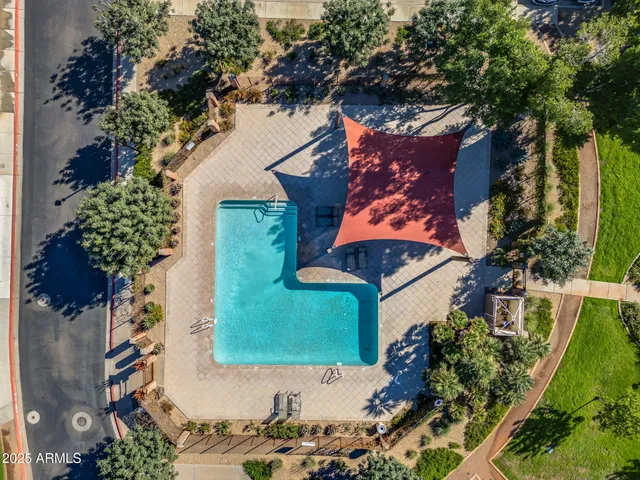 a view of an ocean from a yard