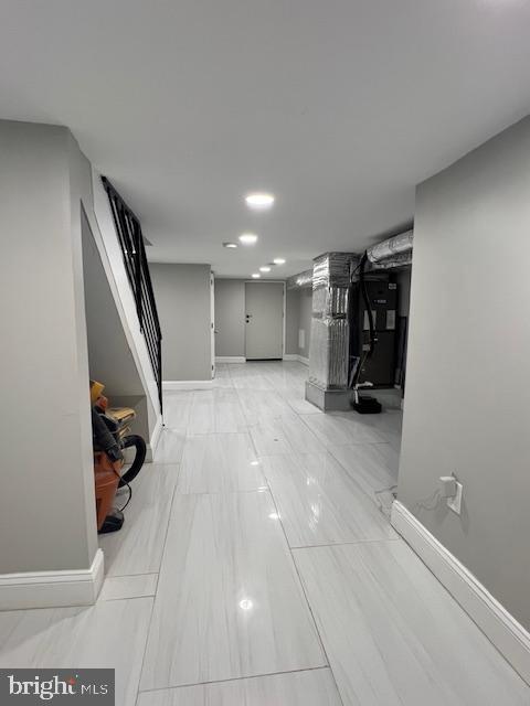 322 East Sterner Street Philadelphia, PA 19134 - Photo 22 of 25 a view of a hallway with stairs