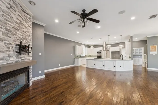 a view of an empty room