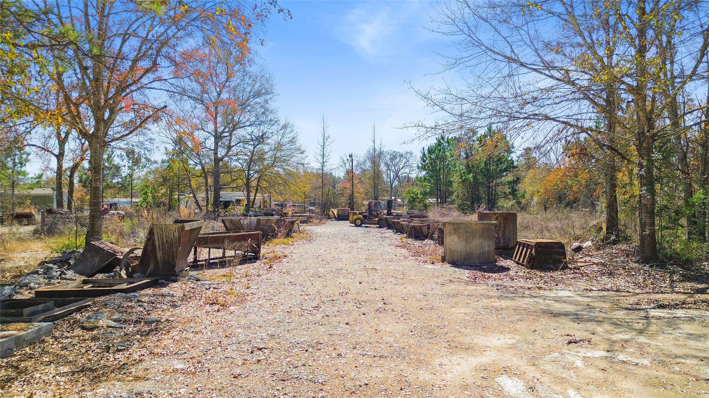 14187 Tommy Smith Road Conroe, TX 77306 - Photo 6 of 8 a view of a terrace with chairs and a large tree