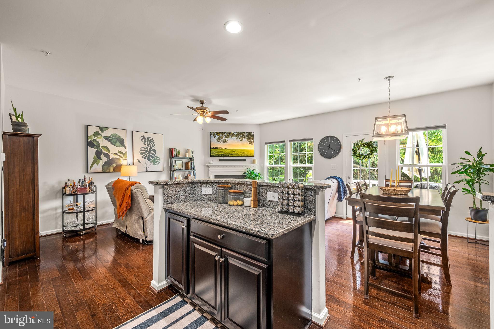 804 Sisler Road Phoenixville, PA 19460 - Photo 13 of 36 Kitchen island area into dining & family area