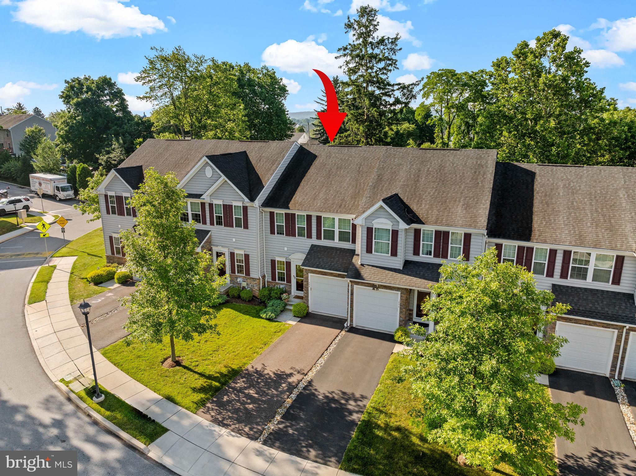804 Sisler Road Phoenixville, PA 19460 - Photo 2 of 36 Aerial showing longer driveway for added parking