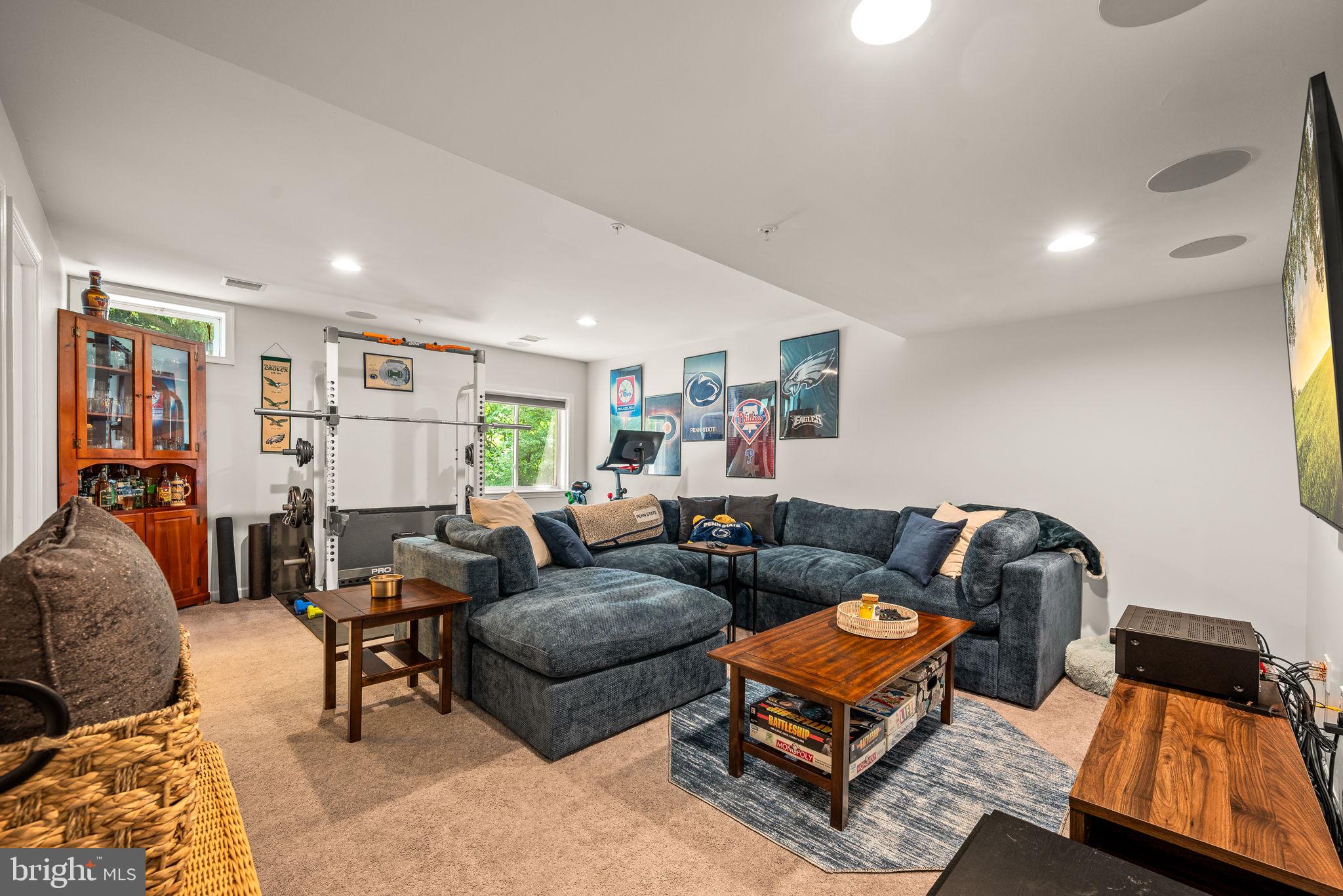 804 Sisler Road Phoenixville, PA 19460 - Photo 29 of 36 Lower Level rec room w/BI speakers&surround sound