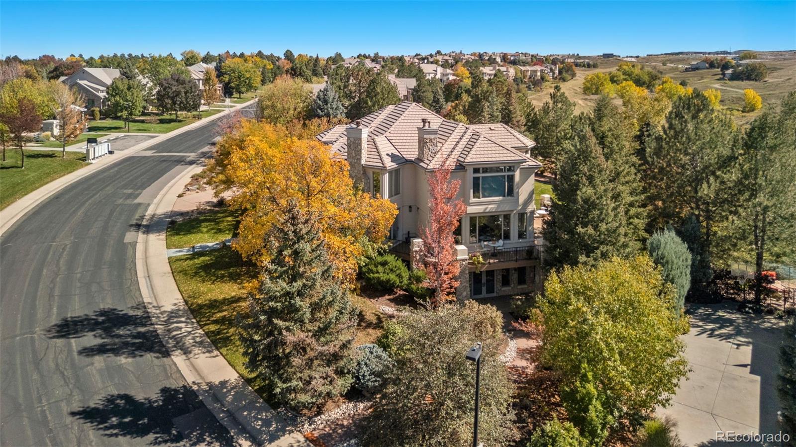 298 Fairchild Drive Highlands Ranch, CO 80126 - Photo 47 of 50 an aerial view of a house