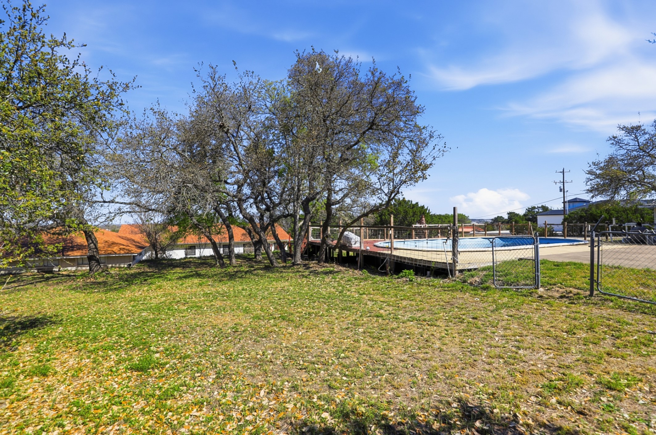 128 Skyview Terrace Leander, TX 78641 - Photo 21 of 23 2nd view of back yard, with above ground pool