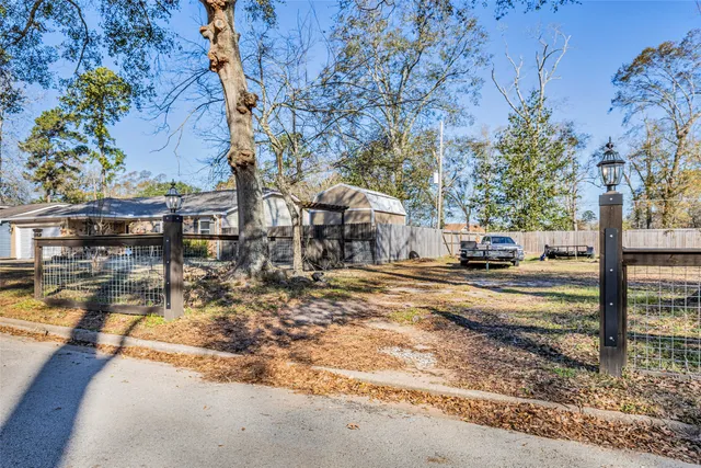 a house with trees in front of it
