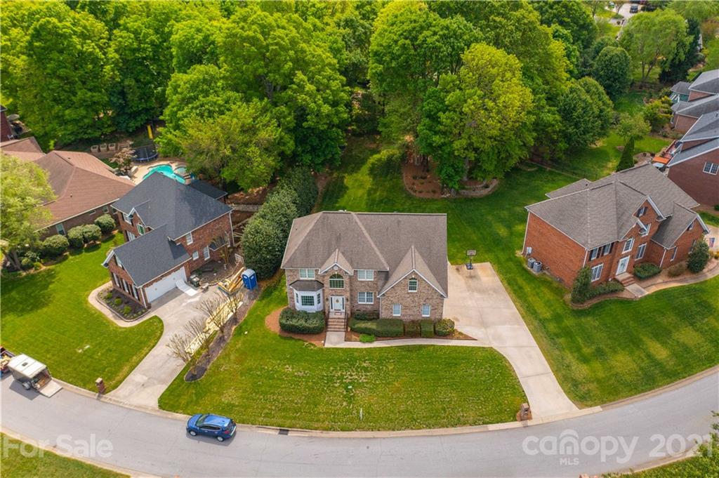 324 Gringley Hill Road Fort Mill, SC 29708 - Photo 44 of 48 an aerial view of a house with garden space and street view