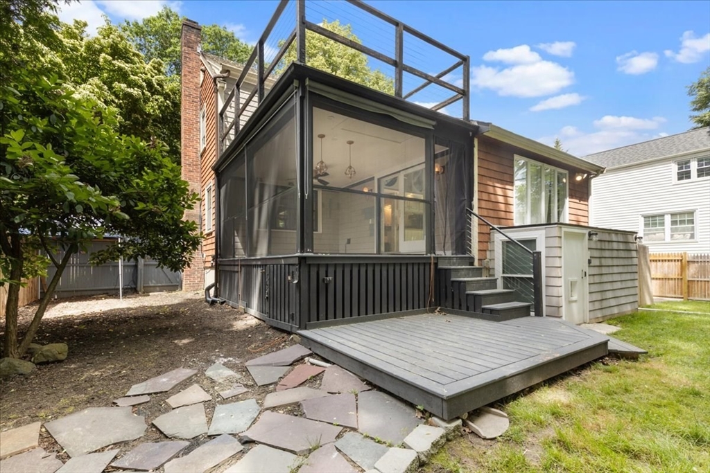 5 Windsor Road Stoneham, MA 02180 - Photo 35 of 37 a view of a wooden deck