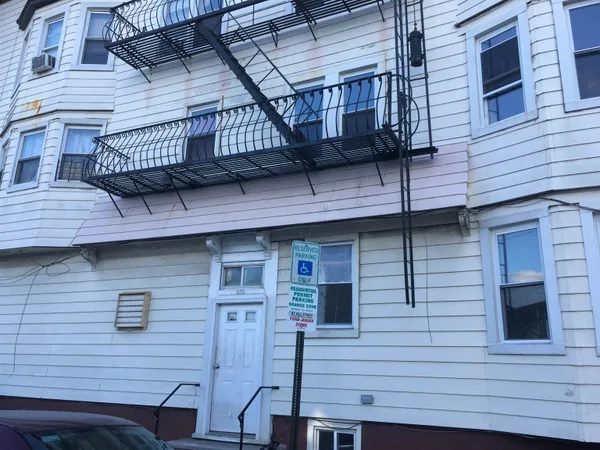 a view of a house with a garage
