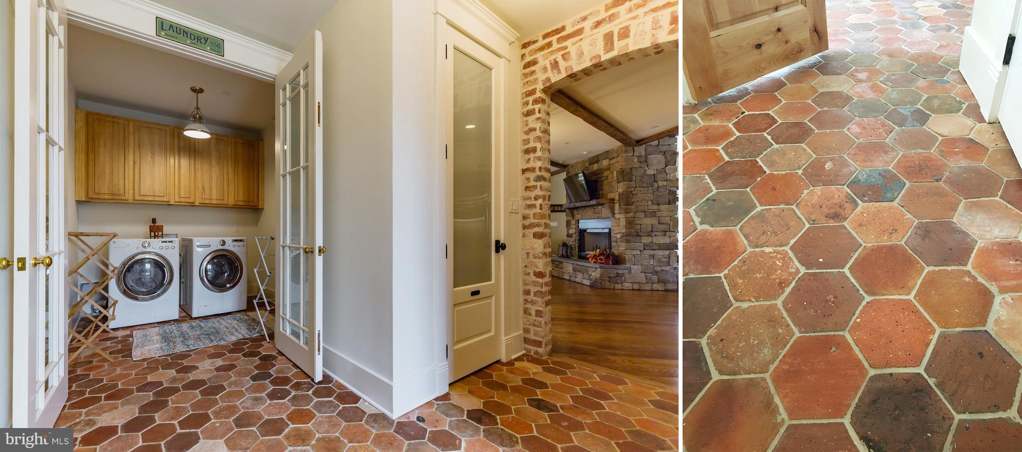 3431 Horn Road Huntingtown, MD 20639 - Photo 16 of 30 Mud Room Wing with Hexagonal Terra Cotta Flooring