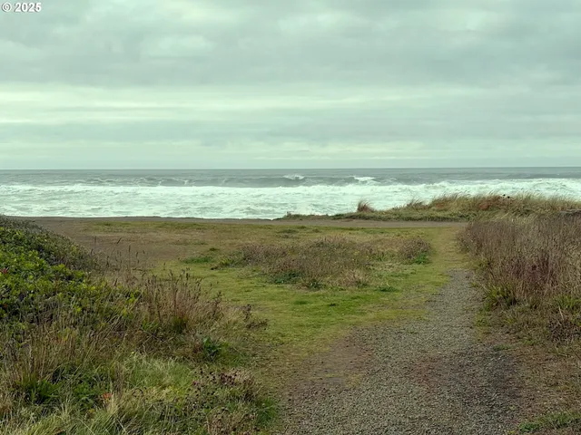 a view of an ocean and beach