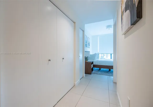 a view of an empty room and a gallery