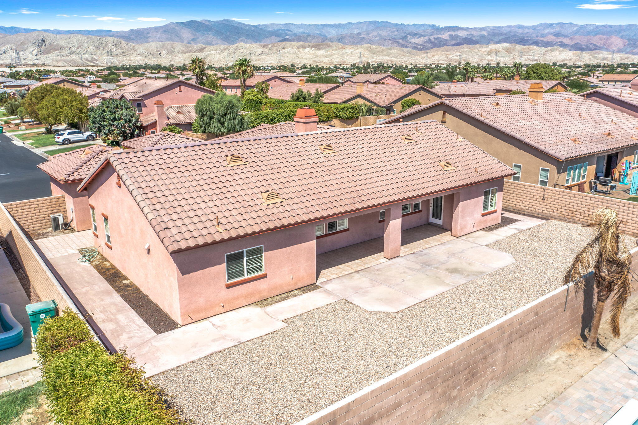 82809 Larsen Drive Indio, CA 92203 - Photo 3 of 34 an aerial view of a house with a yard
