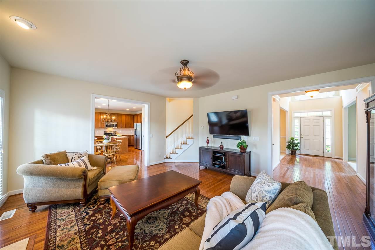6033 Jones Farm Road Wake Forest, NC 27587 - Photo 14 of 30 Notice the open living space... when entertaining, your guests can relax in the living room while you prep in the kitchen.