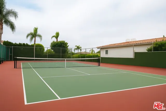 a view of a tennis court