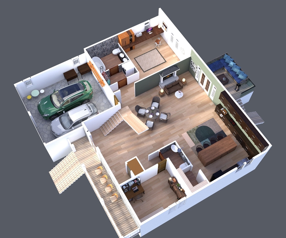 16 Matts Way Seekonk, MA 02771 - Photo 8 of 9 wooden floor with furniture and floor to living room