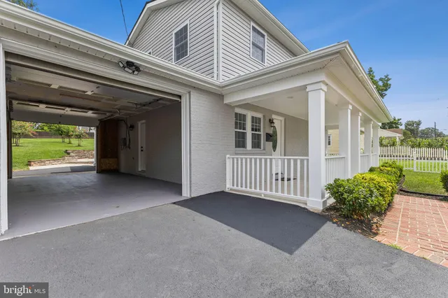 a view of a house with a porch