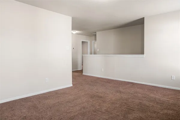 a view of an empty room