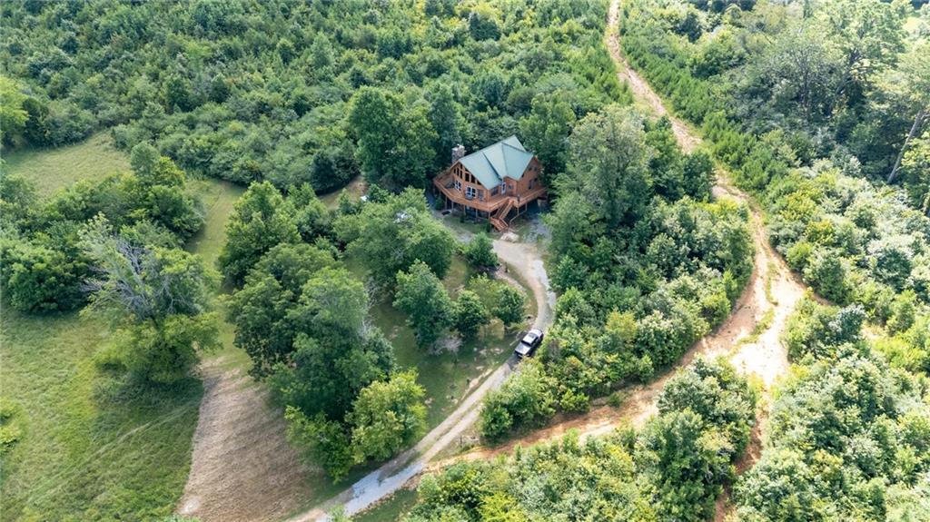 1001 Liberty Church Road Northeast Ranger, GA 30734 - Photo 9 of 40 an aerial view of a house with a yard