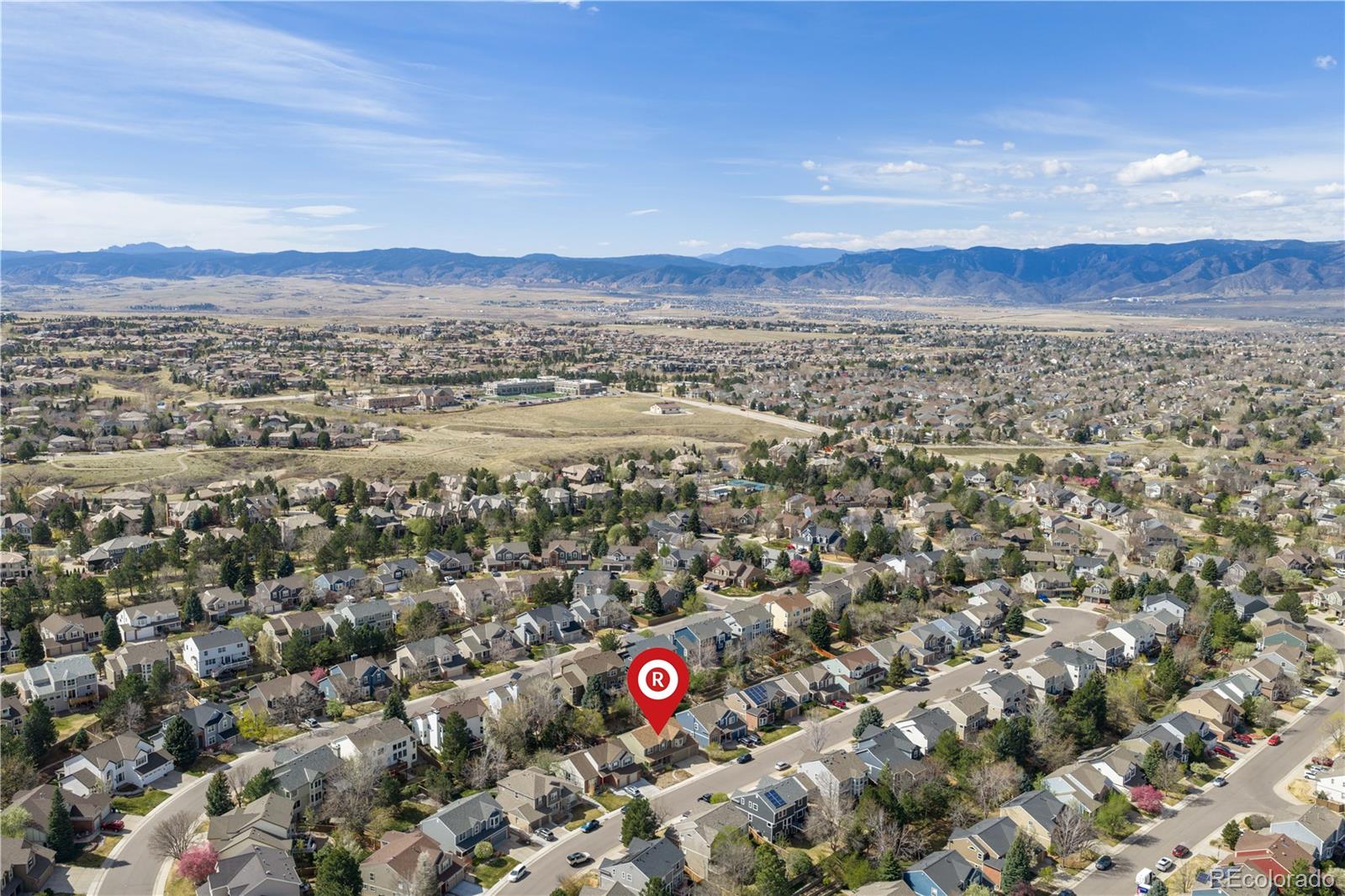 758 Huntington Place Highlands Ranch, CO 80126 - Photo 42 of 46 an aerial view of multiple house
