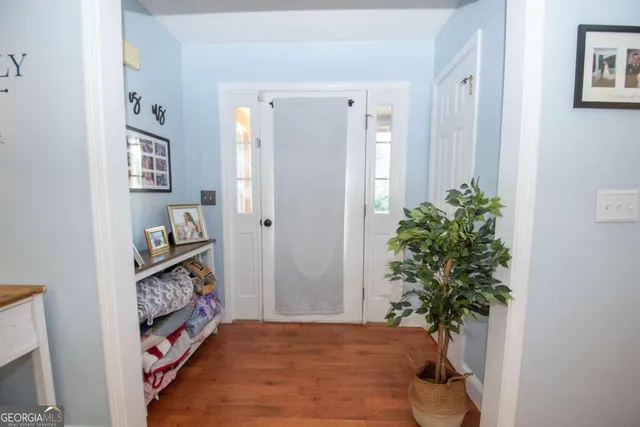 a view of front door