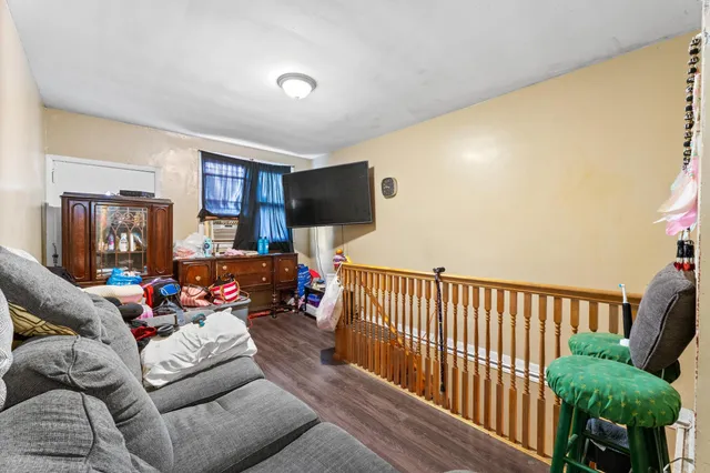 a bed room with a bed and a desk