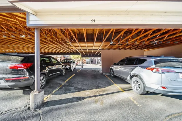 a view of parking garage
