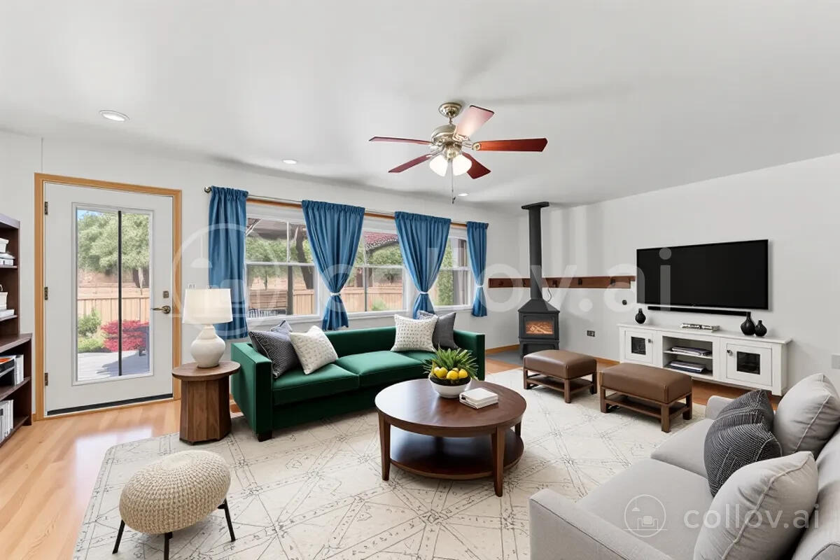 13185 Montecito Road Red Bluff, CA 96080 - Photo 8 of 36 a living room with furniture and a flat screen tv