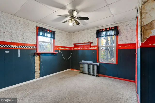 a view of a room with window