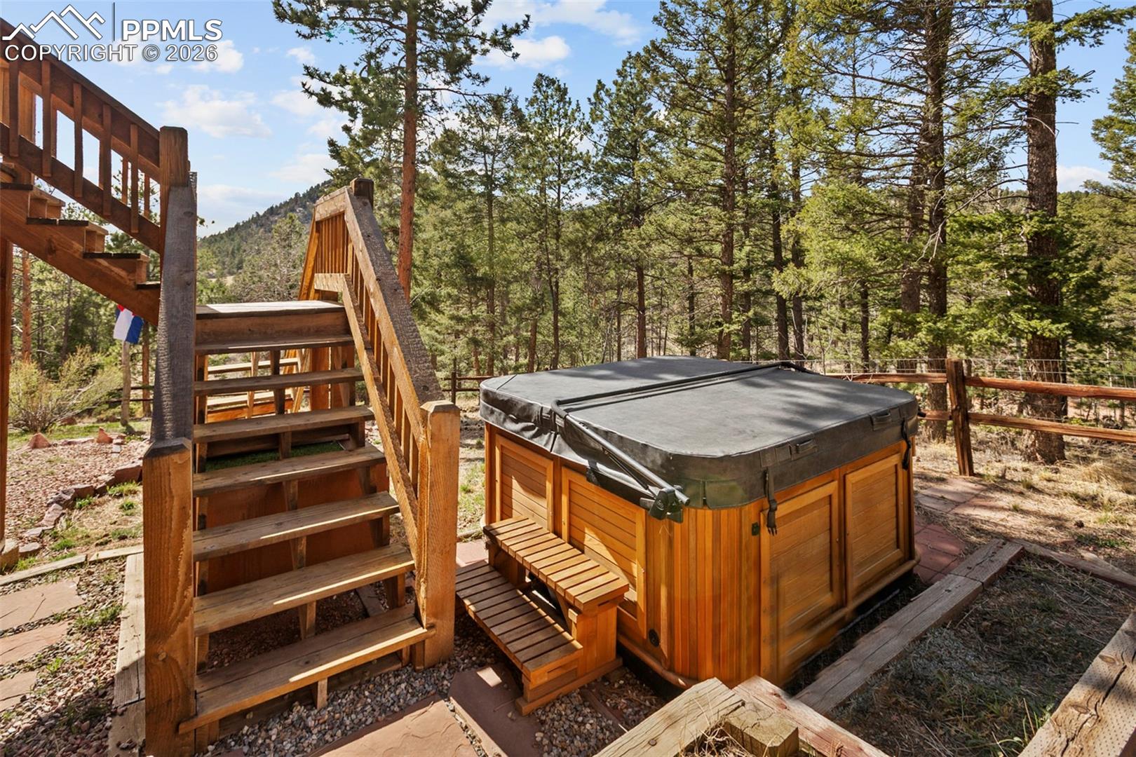 595 Bird Point Road Florissant, CO 80816 - Photo 28 of 35 Lower Level Hot Tub