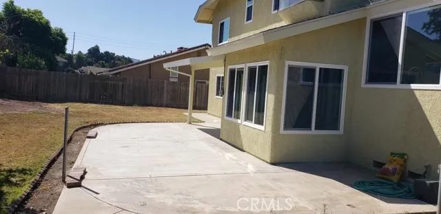 a backyard of a house