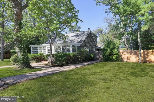 a view of a house with a garden