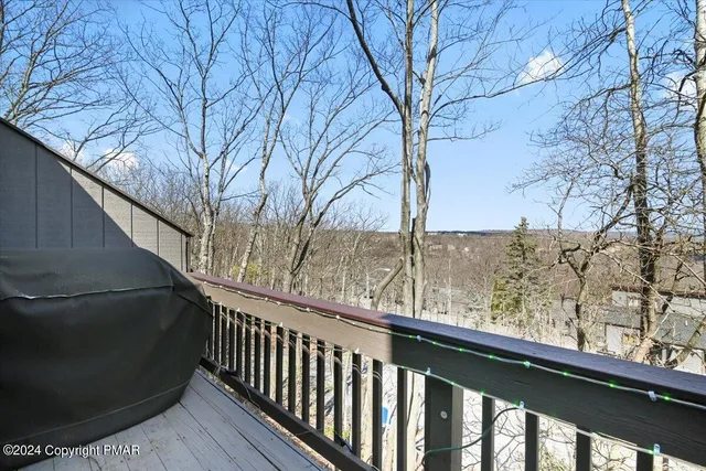 an outdoor space with seating space