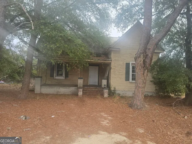 a house with a tree in front of it