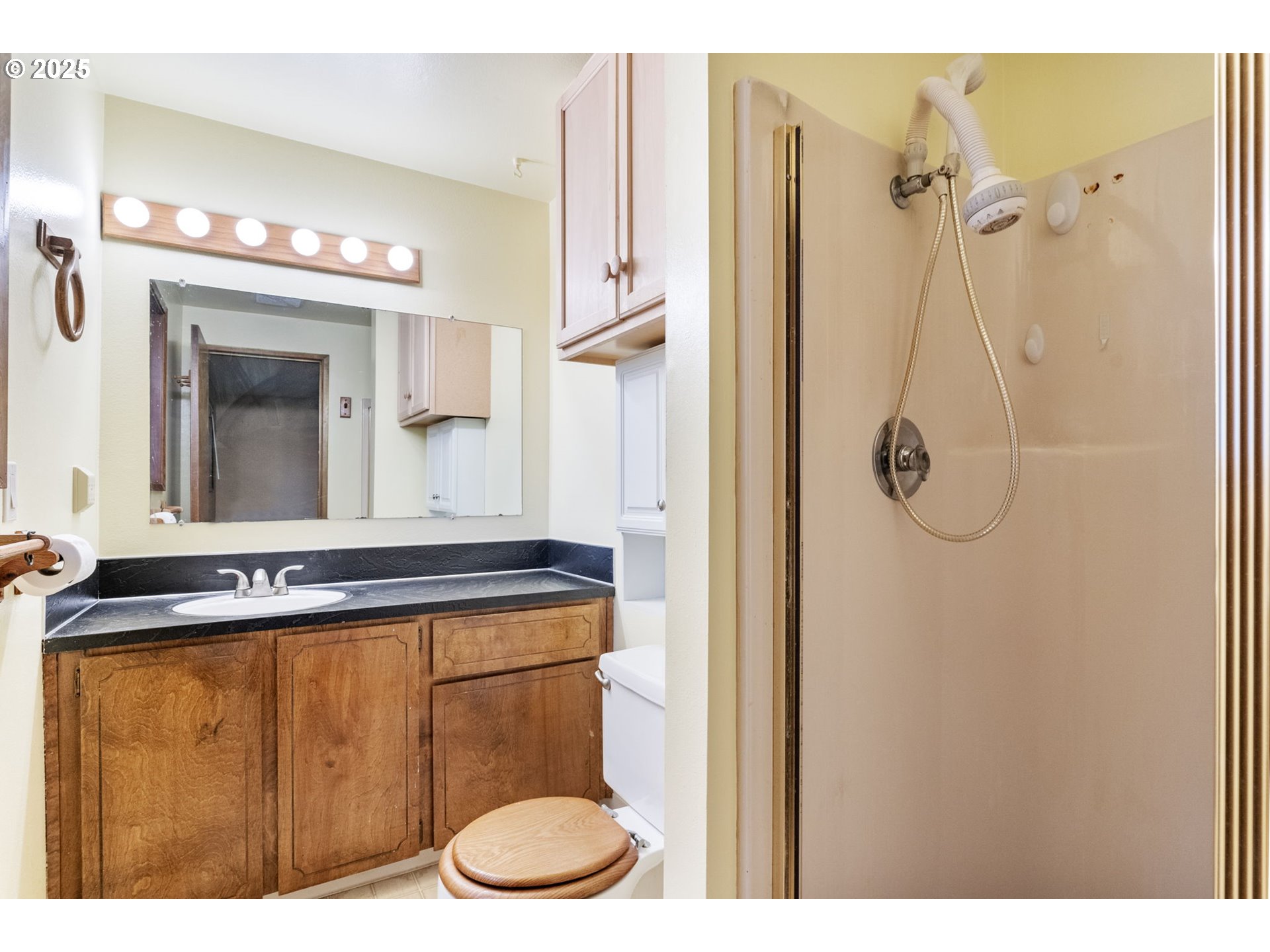 470 Southwest 194th Court Beaverton, OR 97006 - Photo 19 of 31 a bathroom with a sink a toilet and shower