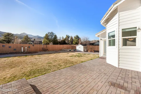 a view of a backyard space