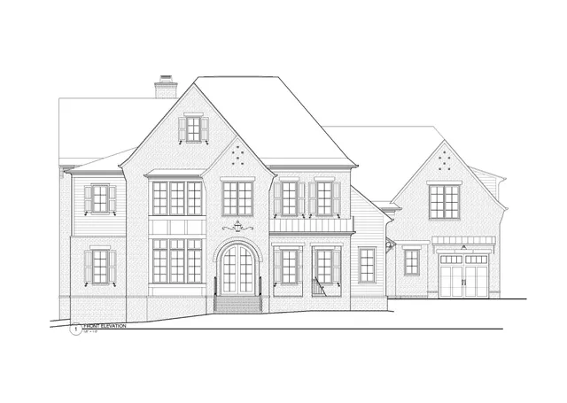 a black and white photo of a house