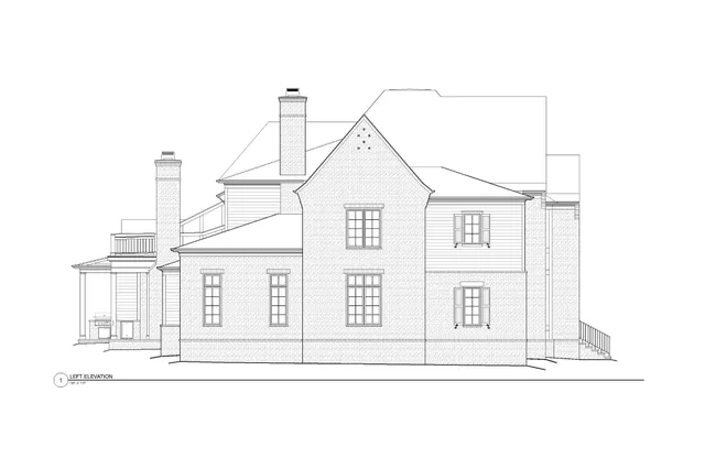 a black and white photo of a house