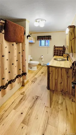 a spacious bathroom with a tub and shower