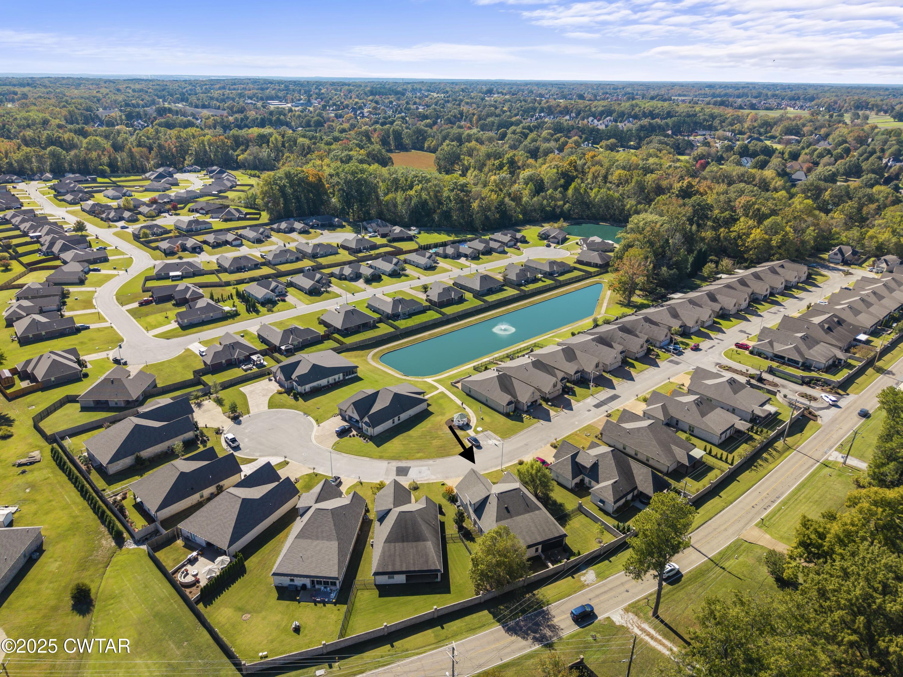 79 Water Ridge Place Jackson, TN 38305 - Photo 3 of 39 an aerial view of residential houses with outdoor space